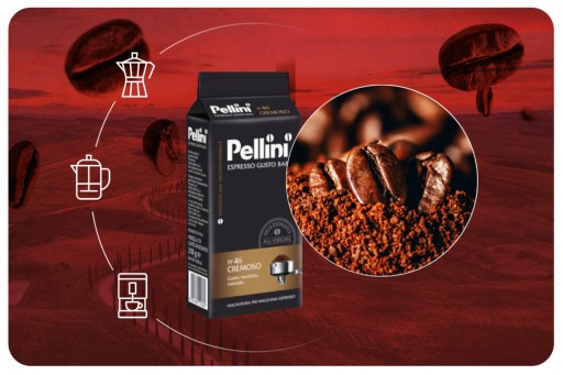 Pellini Espresso n'46 Cremoso 250g mletá káva