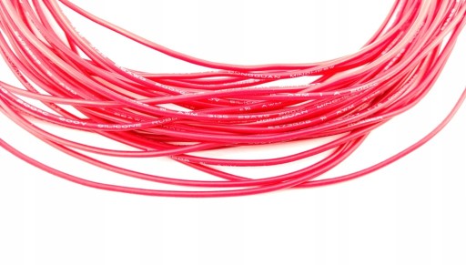 Silikónový drôt 24AWG - 0,20mm2 červený - 1m