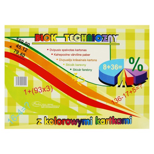 Technický blok A3 FAREBNÉ KARTY Protos