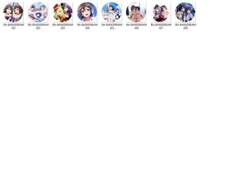 BanG Dream Pins! Manga Anime NA VÝBER