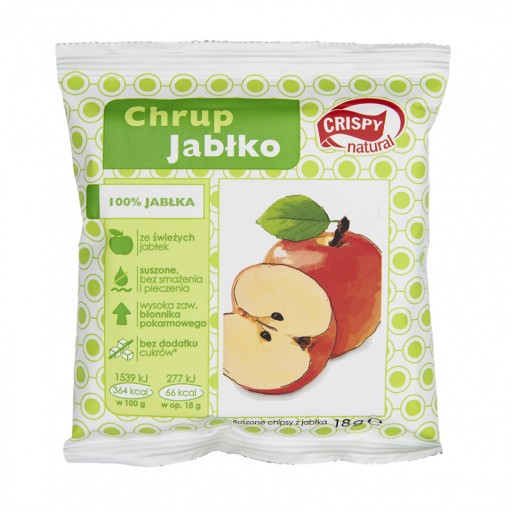 Jablkové Natural sušené chrumkavé lupienky NATURAL 18g