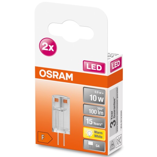 G4 LED žiarovka CAPSULE 0,9W 2700K OSRAM 2PAK MINI