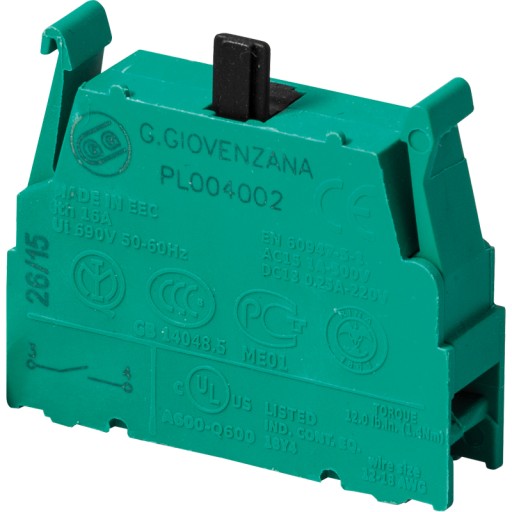 1NO kontakt, skrutkové pripojenie, PL004002