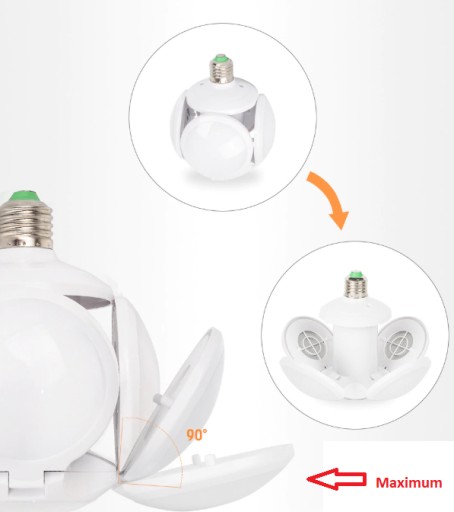 28W LED žiarovka ako futbalový luster UFO