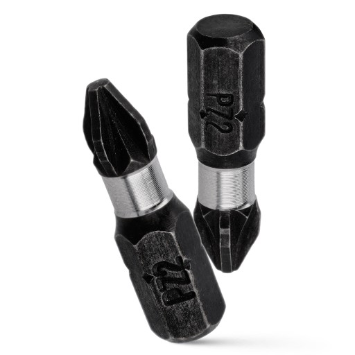 Nárazový bit PZ2 Nárazový bit 25mm | Nárazový bit pre skrutkovač 2 ks.