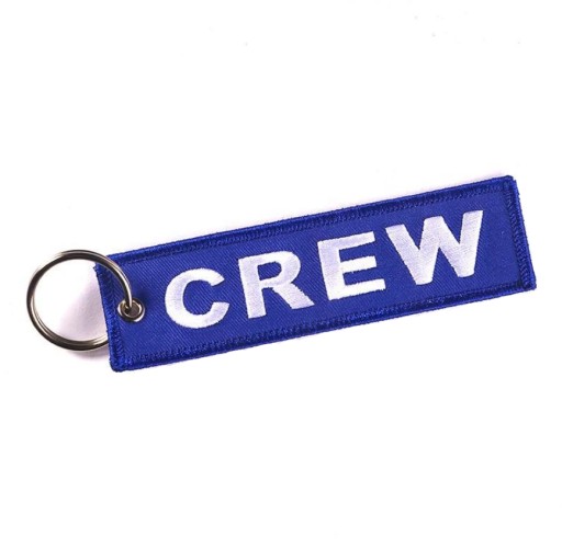 CREW Keychain Ekipa Załoga modrý prívesok na kľúče