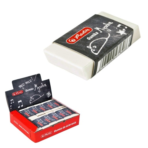 HERLITZ WHITE MYŠ GUMA