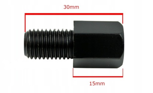 ADAPTÉR REDUKČNÉHO ZRKADLA R>L 10>10 ČIERNA