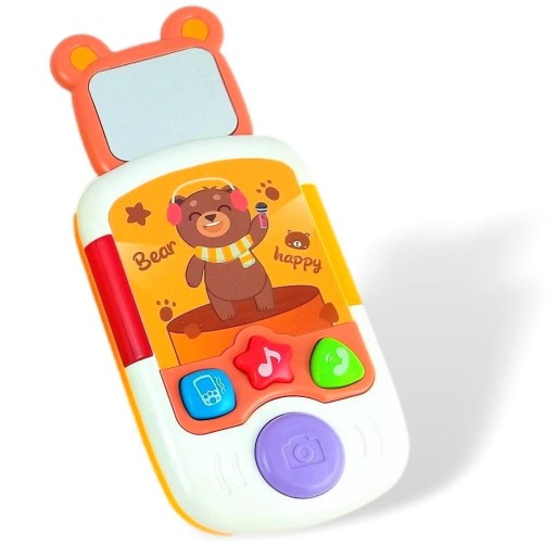 VZDELÁVACÍ TELEFÓN PRE BATÚŠA SVETELNÝ MEDVEĎ