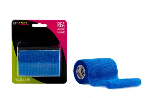 Elastická samolepiaca súdržná bandáž Rea Tape 7,5 cm x 4,5 m modrá