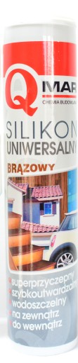 Qmar UNIVERSAL silikón hnedý 300ml