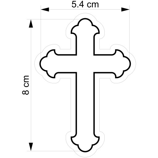 Vykrajovač na sušienky Communion Cross Cross 3