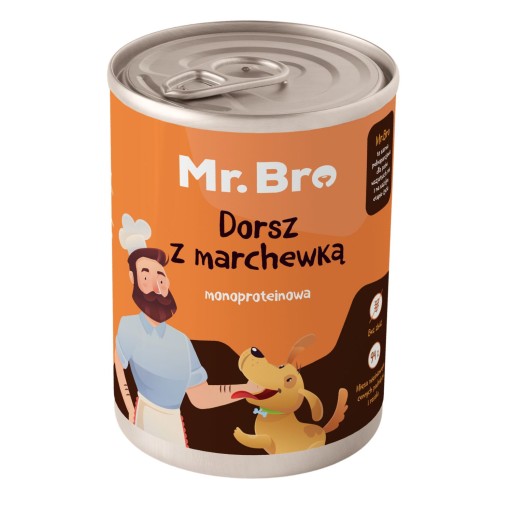 Pán. Bro Treska s mrkvou 94% 400g – Monoproteín