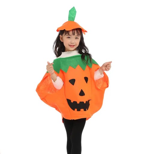TEKVICOVÝ OUTFIT JEDNORÁZOVÝ HALLOWEEN TEKVICOVÝ KROJ VITAMÍNY JESEŇ + KLOBÚK