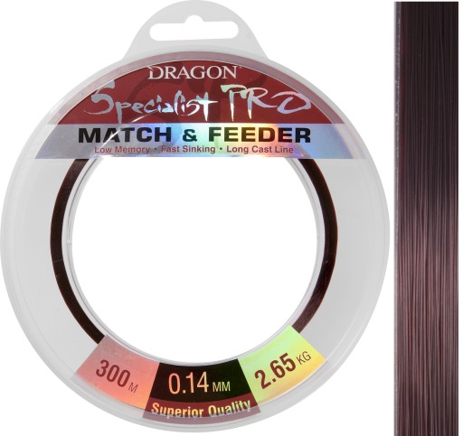 SPECIALIST Pro MATCH & FEEDER vlasec 0,18 mm/4,75 kg DRAGON
