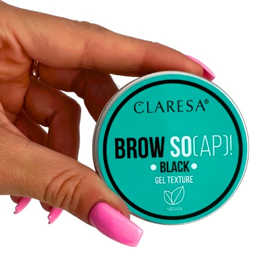Claresa Stylingové mydlo na obočie BROW SOAP BLACK čierne gélové mydlo 30ml