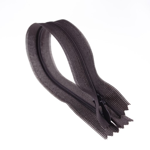 Vnútorný zips Dĺžka 30 cm Farba Tmavohnedá