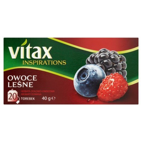 Vitax ovocný čaj - príchuť lesné ovocie - 20tb