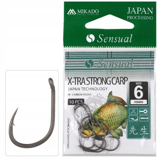 Mikado Sensual X-Tra Strong Carp Háčiky veľ. 6