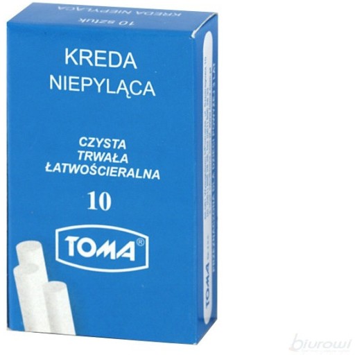 Biela školská krieda 10 ks 81200 TOMA