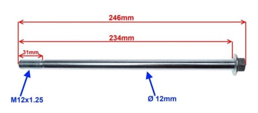 Predná náprava fi12x235 Chopper Choper