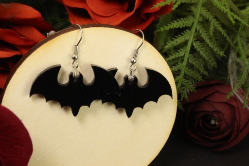 HALLOWEENSKÉ NÁUŠNICE Netopiere 2 ks