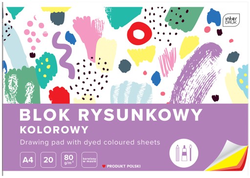 FAREBNÝ VÝKRESOVÝ BLOK 20 LIST 10 FARIEB A4