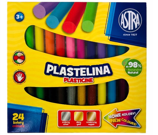 Plastelína Astra 24 farieb