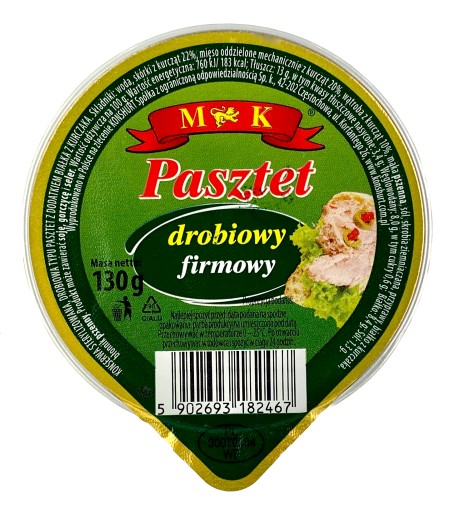 MK značková hydinová paštéta 130g