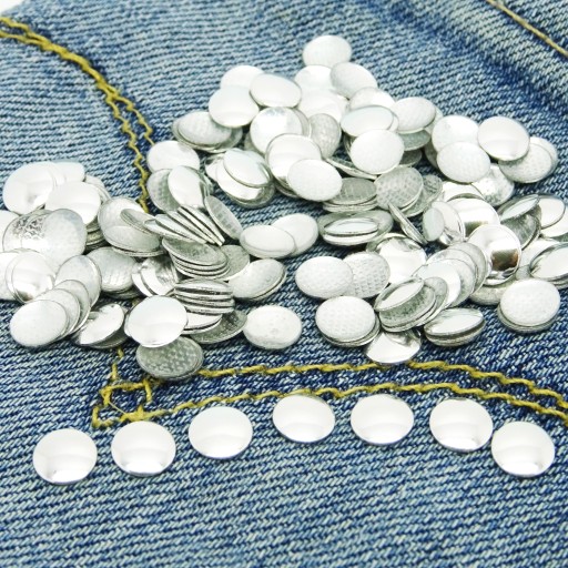Okrúhle kovové termo kamienky zlaté 4mm 100ks