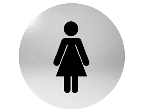 LEPENÉ OZNAČENIE NA DVERE DÁMSKEHO WC