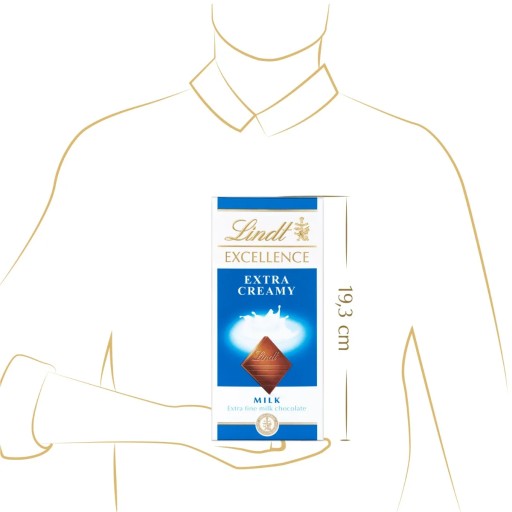 Excellence mliečna extra krémová čokoláda Lindt 100g
