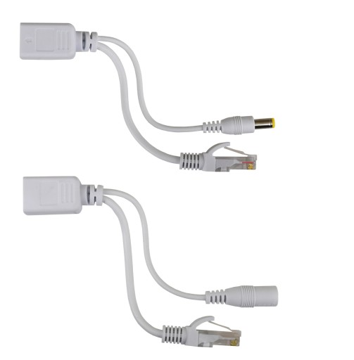 Sada adaptérov Pulsar P-POE1 PoE s RJ signálom a 1 napájacím UTP konektorom