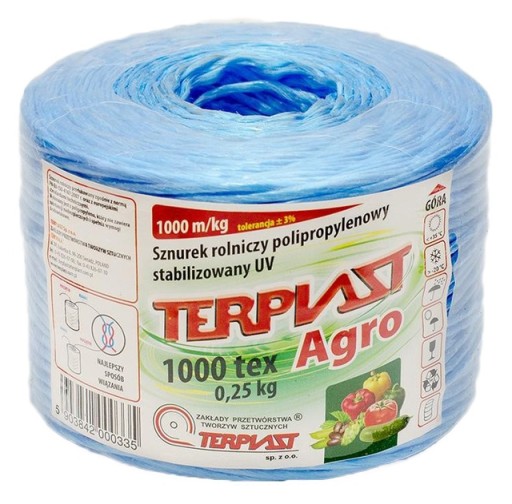 TEX 1000 výplet, dĺžka 250 m - modrý TERPLAST
