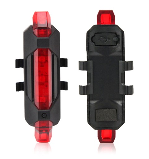 ZD41A ZADNÉ SVETLO NA BICYKEL 5 LED USB