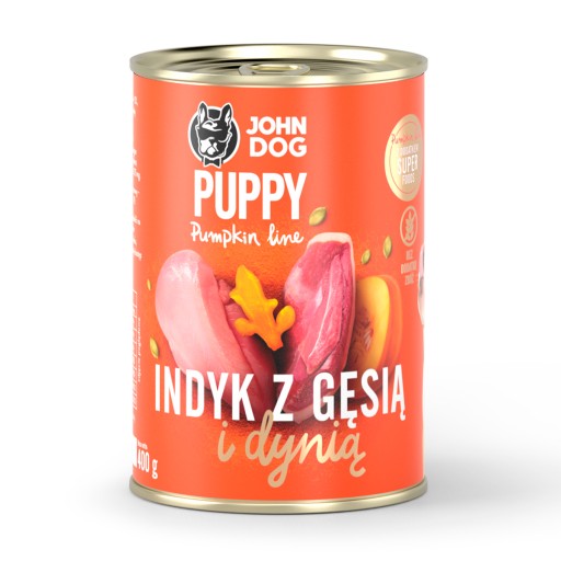 John Dog krmivo pre šteňatá moriak hus tekvica 400 g