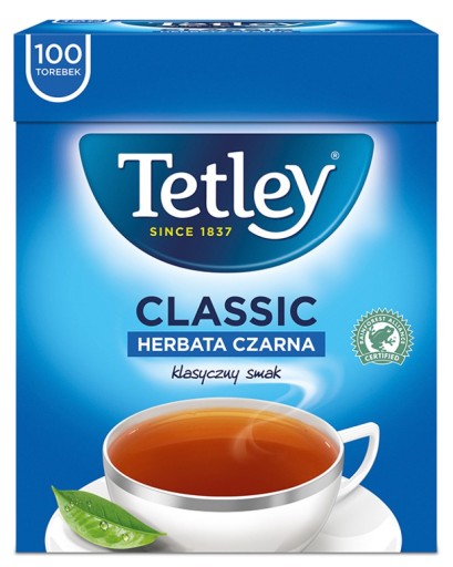 Tetley čierny expresný čaj 150 g 100 vrecúšok