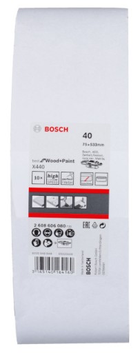 BOSCH Brúsny pás 75x533mm GR. 40