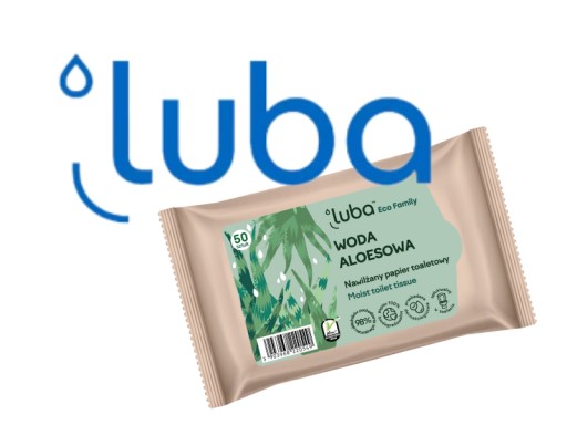 Luba Vlhčený papier s vôňou aloe vody 50