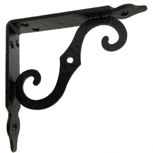 Konzola Ornamentálna podpera ČIERNA 100x90mm M.2