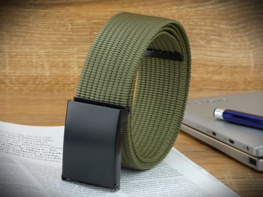 Dámsky a pánsky KHAKI WEBBING opasok, krátky, 115 cm