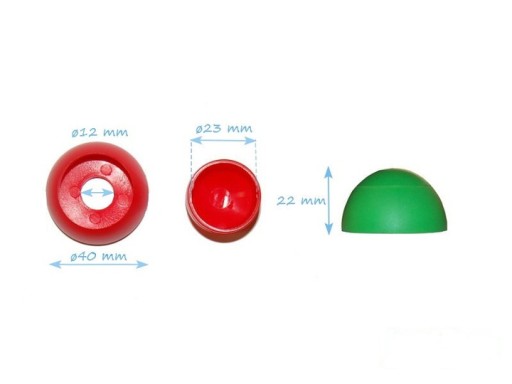 Zástrčka zakrývajúca štvorhrannú skrutku 12MM ORANŽOVÁ
