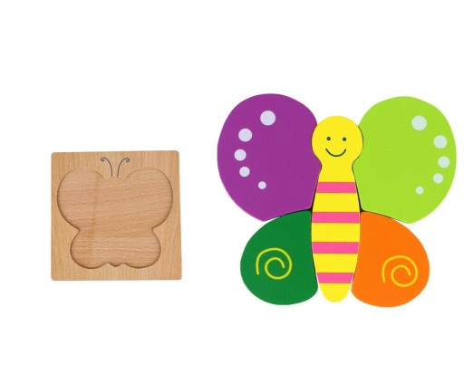 Edukačné drevené puzzle kocky pre deti 15MO