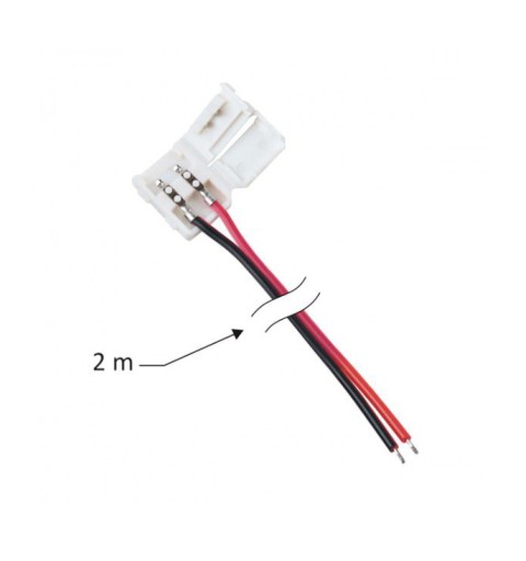 KONEKTOR PRE LED PÁS, KONCOVKA POZINKOVANÁ + ZÁSTRČKA D1