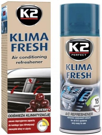 K2 Klima Fresh Osviežovač klimatizácie Cherry Cherry 150 ml