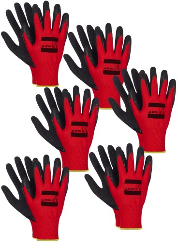 PRO STRONG RUKAVICE latexové PRACOVNÉ rukavice 6 PÁROV VEĽKOSŤ 9