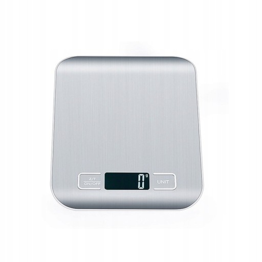 KUCHYŇSKÁ VÁHA elektronická presná VÁHA LCD displej 5000g STRIEBORNÁ