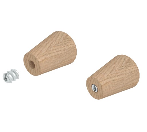 Nábytková vložka 10x M4 x 8 mm skrutkovaná do dreva, oceľová nábytková vložka so zárezom