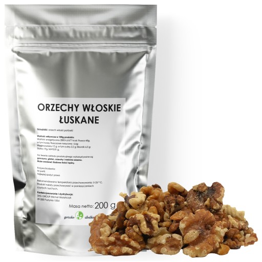 VLAŠSKÉ ORECHY lúpané polovičky vlašských orechov 200g