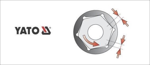 ZÁSUVKA YATO 11MM 3/8 - 6-KRÁTKA KRÁTKA YT-3806